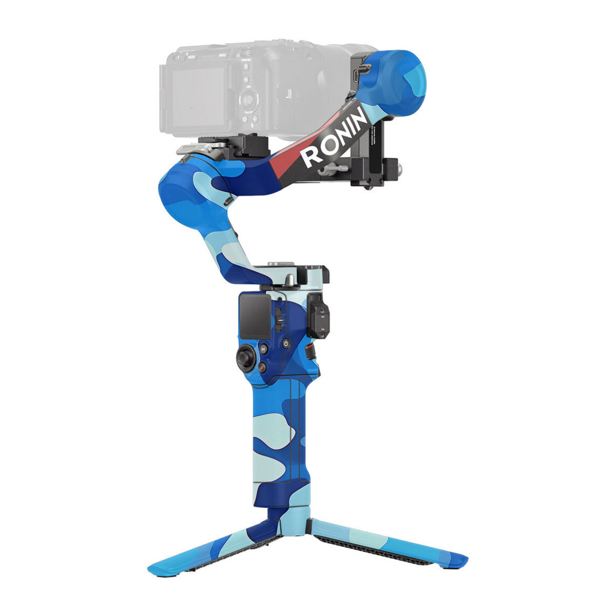 Arctic Blue Camo Pattern DJI RS 4 Gimbal Skin