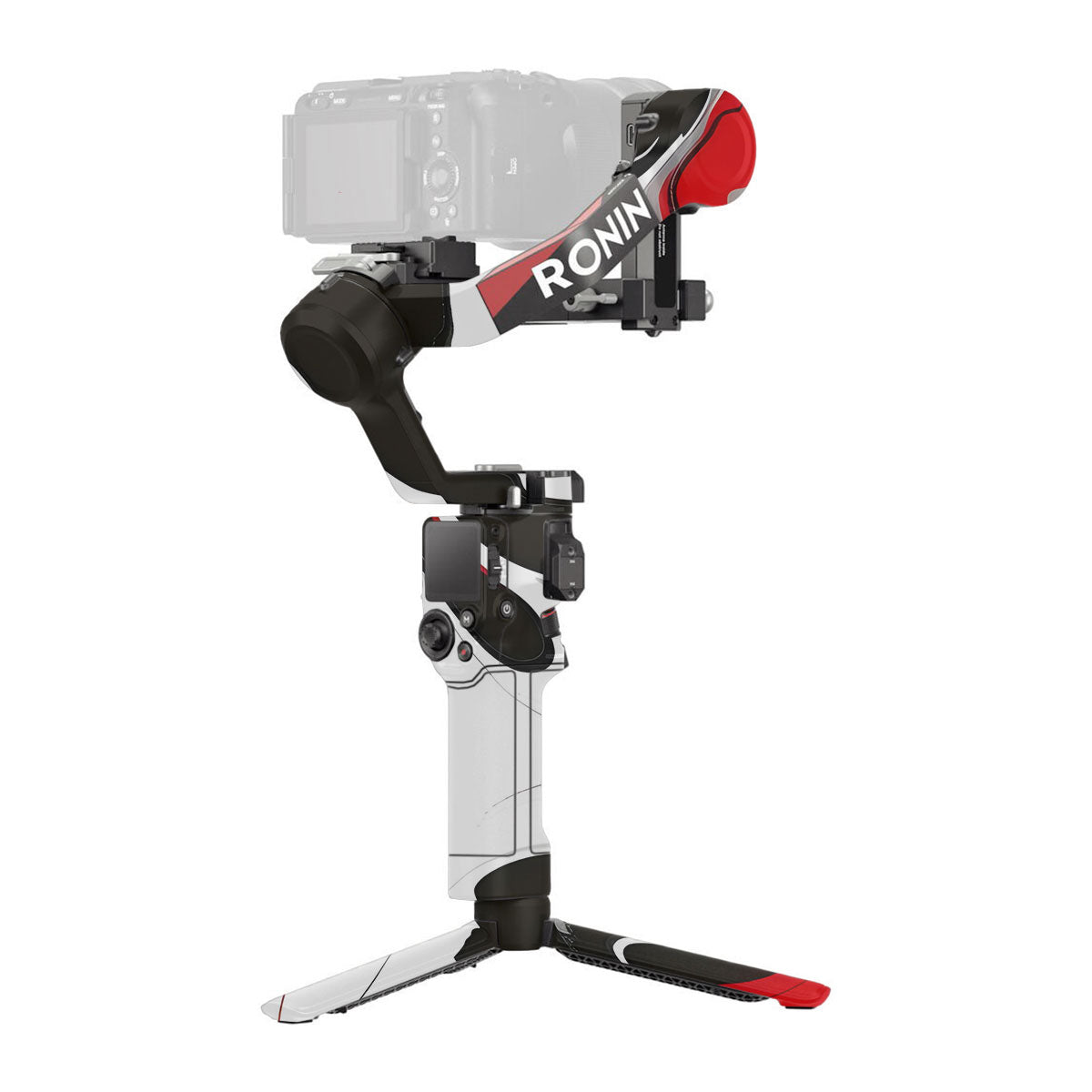 Scarlet and White Motion DJI RS 4 Gimbal Skin