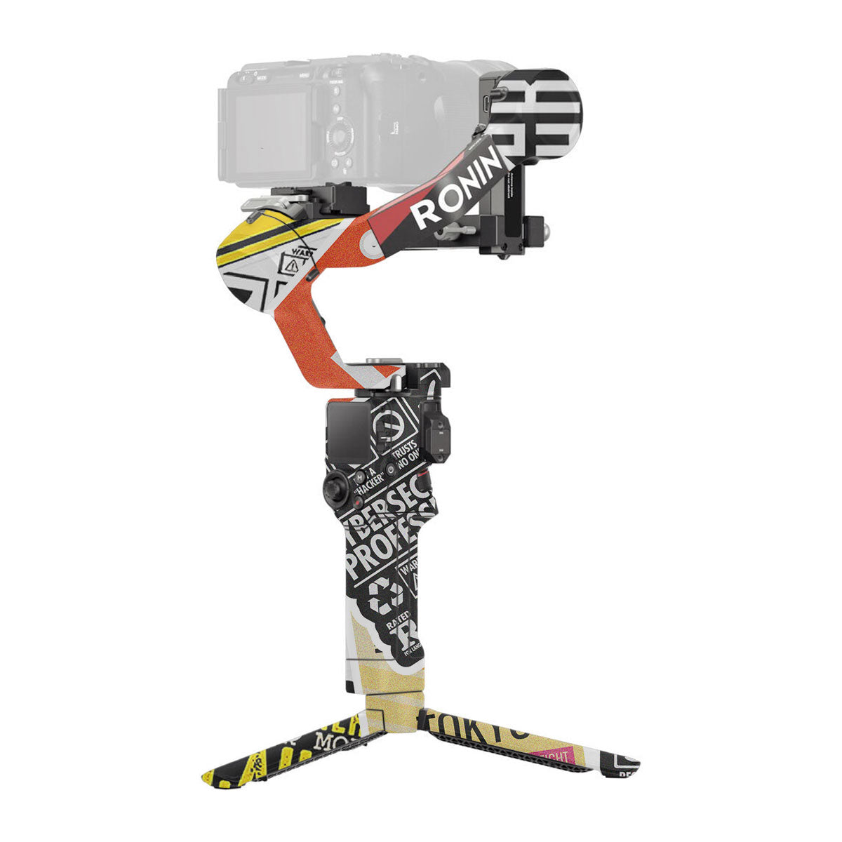 Tech Aesthetic Sticker Collage DJI RS 4 Gimbal Skin