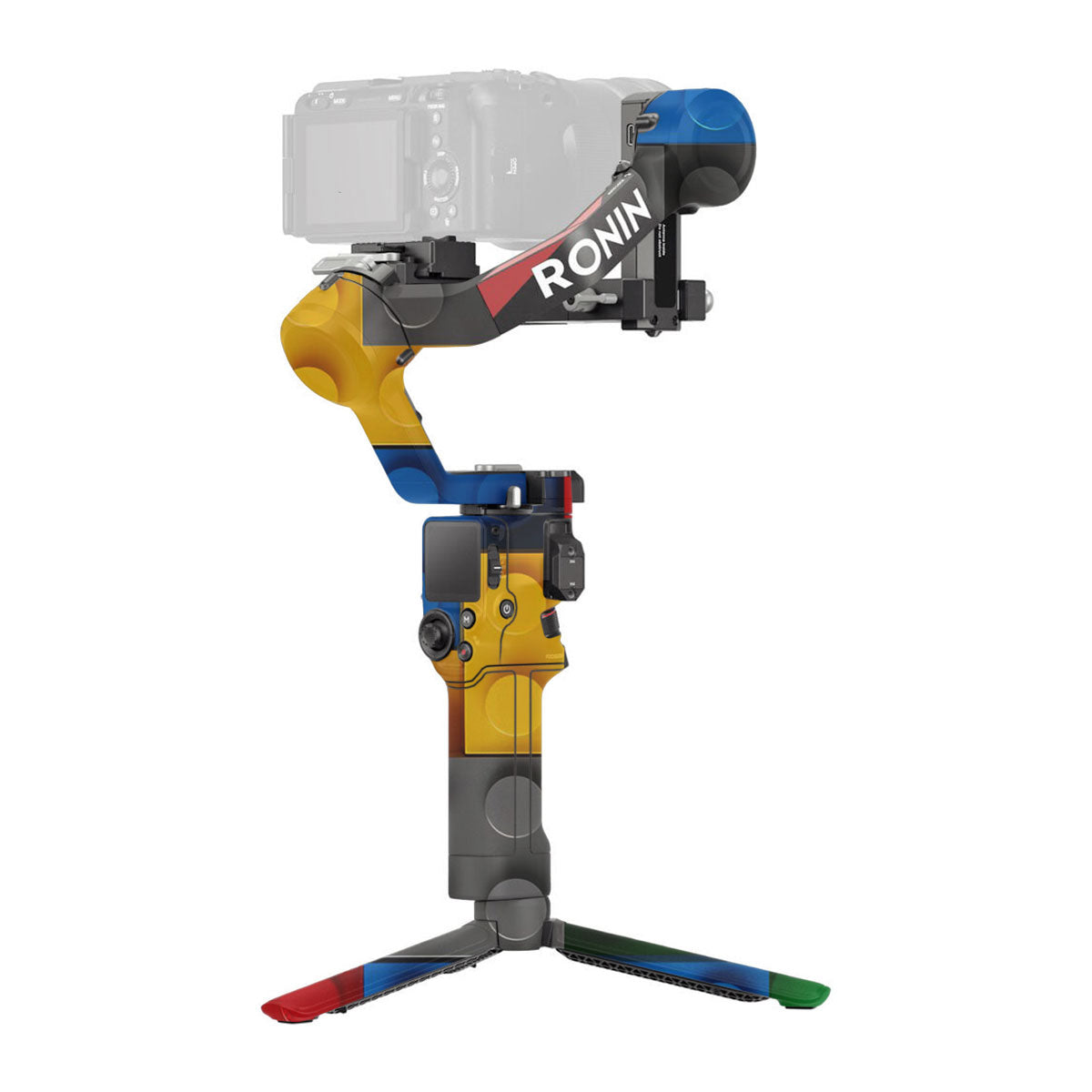 Colorful LEGO Brick Wall Pattern DJI RS 4 Gimbal Skin