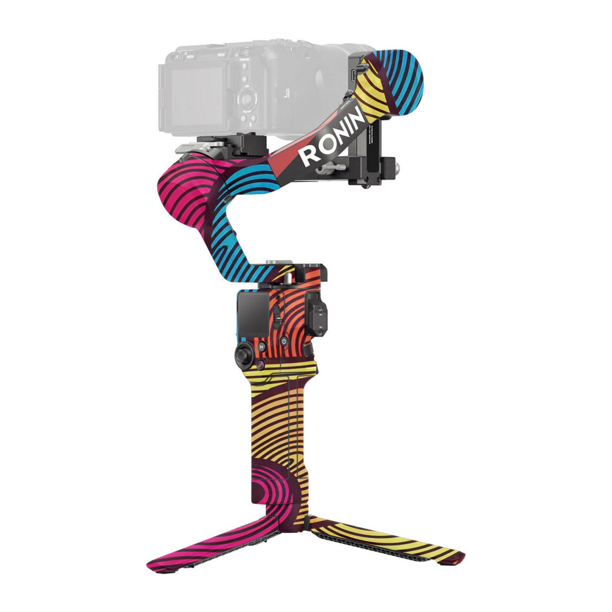 Retro Colorful Doodle Art Pattern DJI RS 4 Gimbal Skin