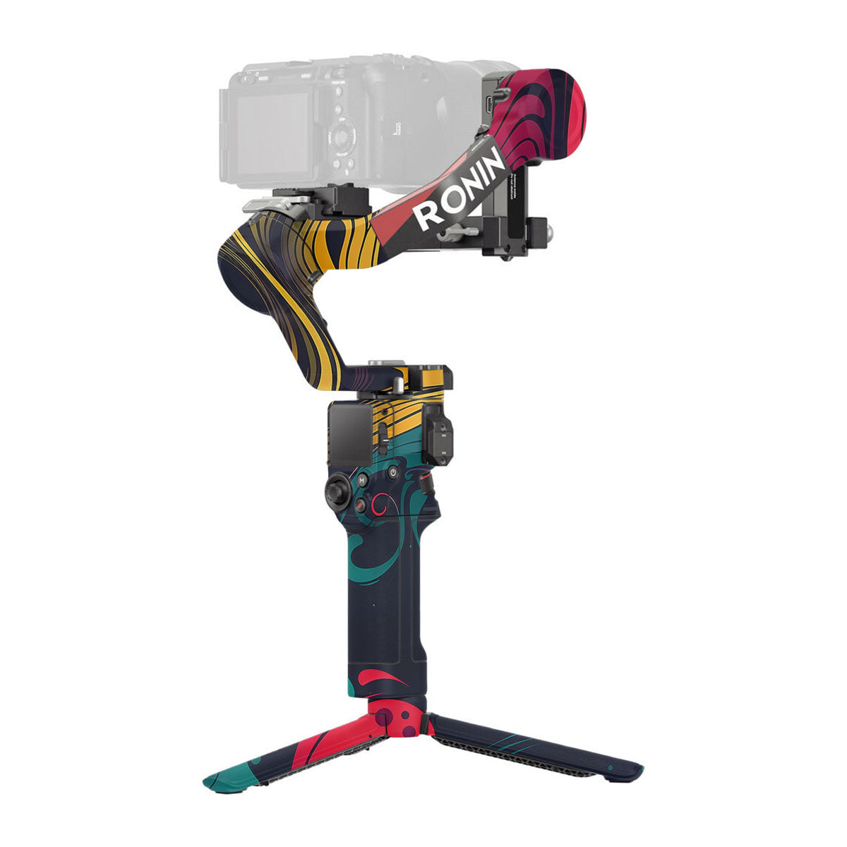 Psychedelic Color Swirl DJI RS 4 Gimbal Skin