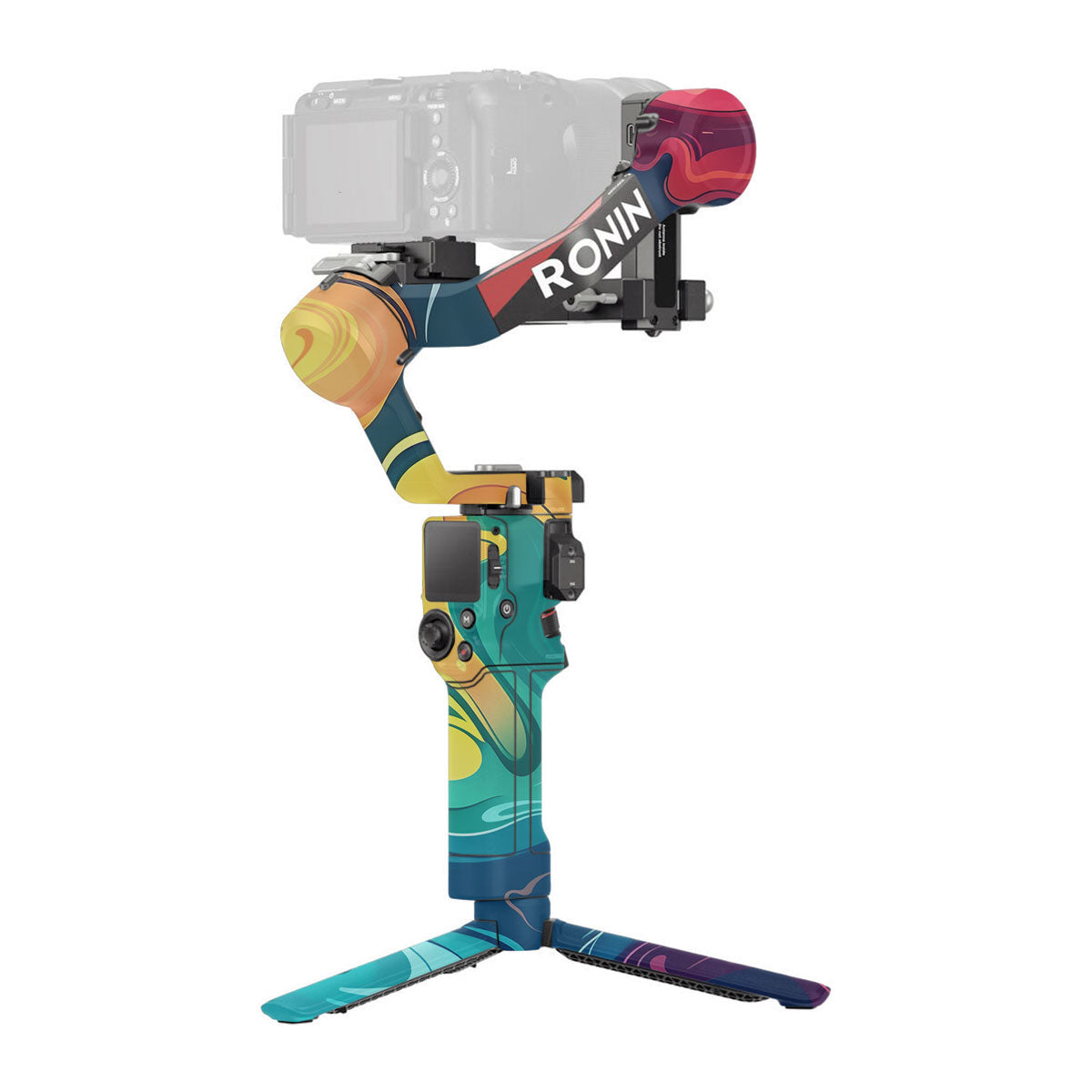 Rainbow Liquid Fusion DJI RS 4 Gimbal Skin
