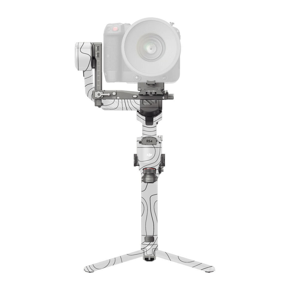 White Contour Design DJI RS 4 Pro Gimbal Skin