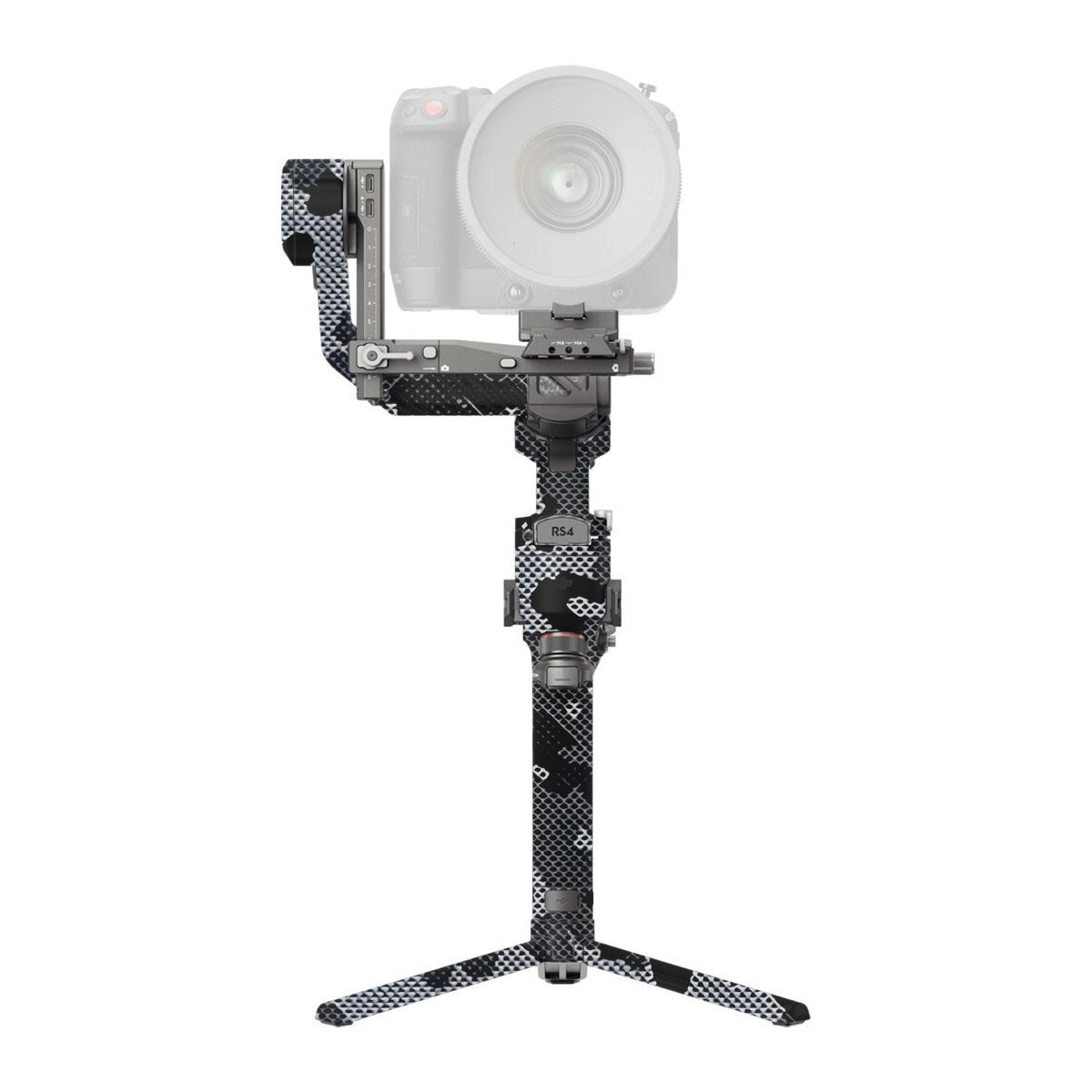Stealth Grey Camo DJI RS 4 Pro Gimbal Skin