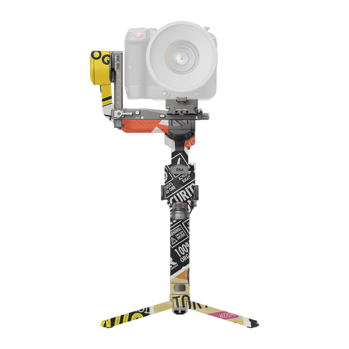 Tech Aesthetic Sticker Collage DJI RS 4 Pro Gimbal Skin