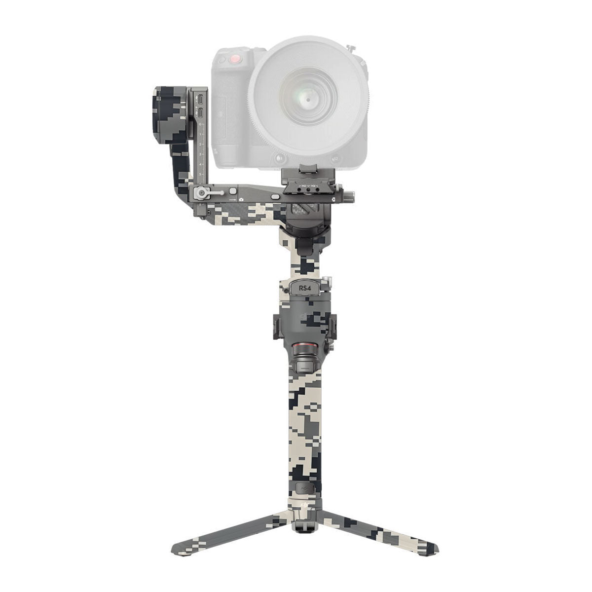 Grey Black Pixel DJI RS 4 Pro Gimbal Skin