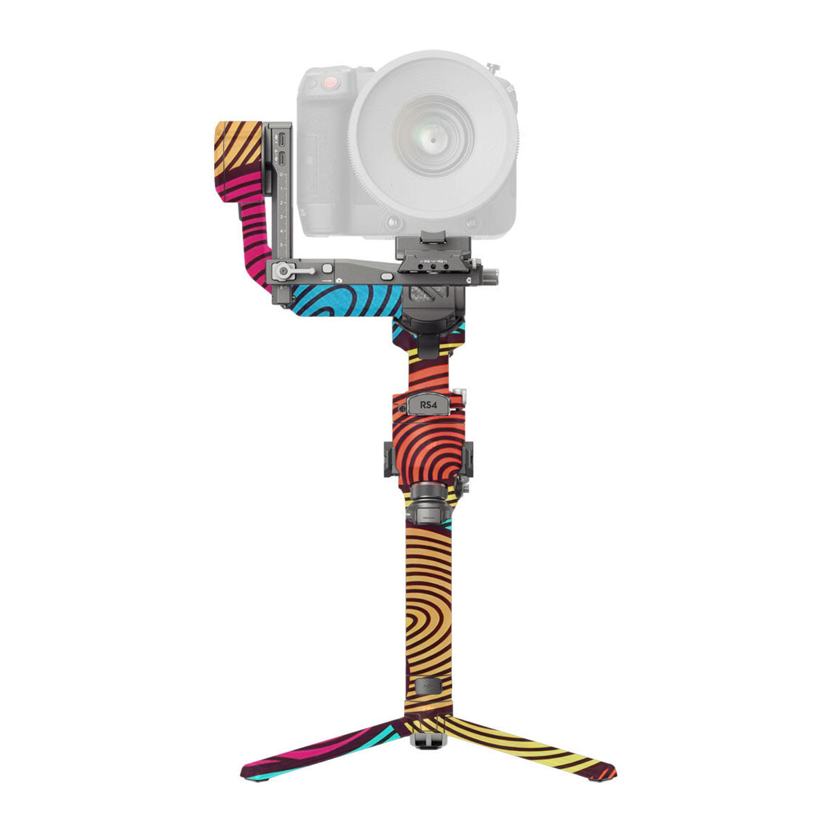 Retro Colorful Doodle Art Pattern DJI RS 4 Pro Gimbal Skin