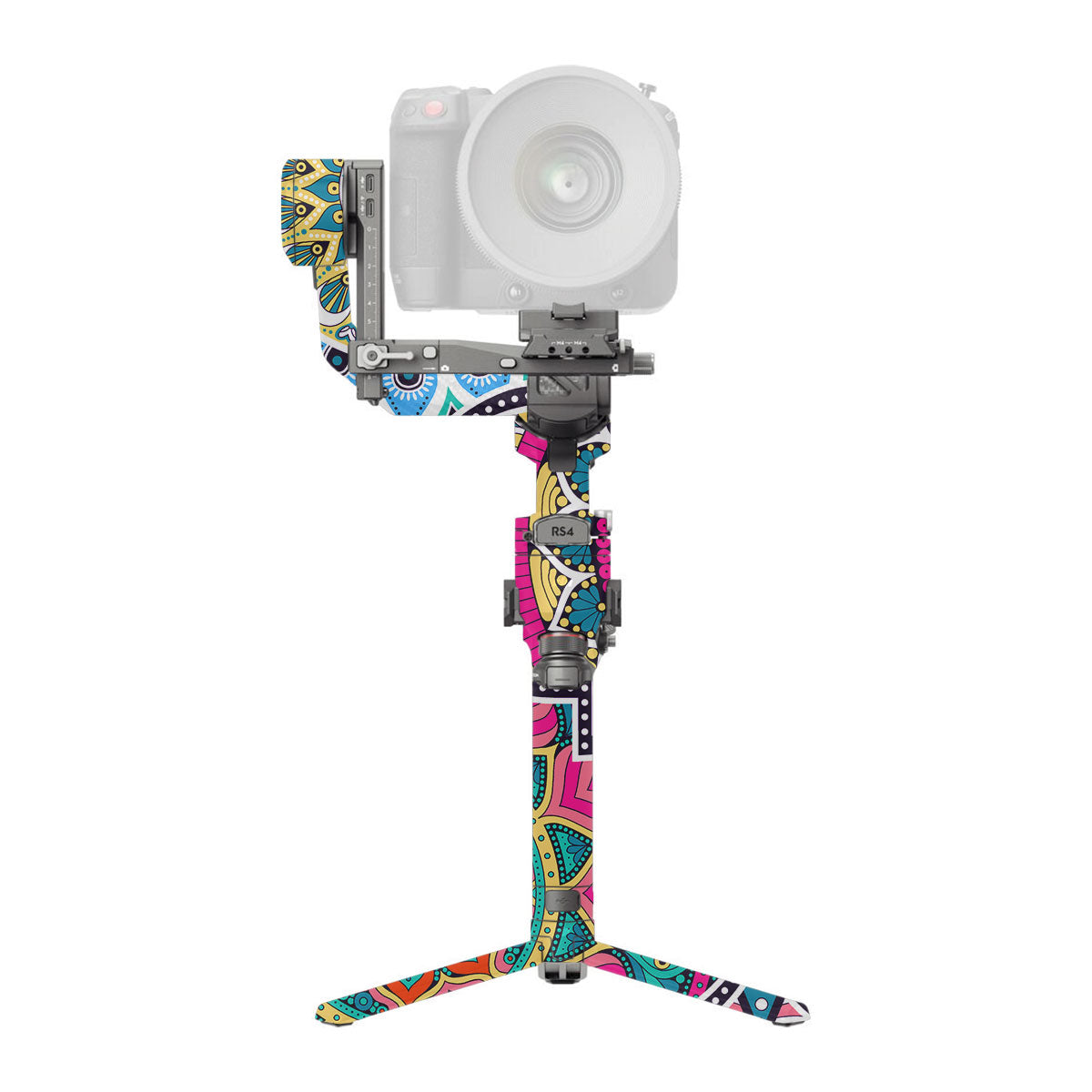 Boho Mandala Tile Pattern DJI RS 4 Pro Gimbal Skin