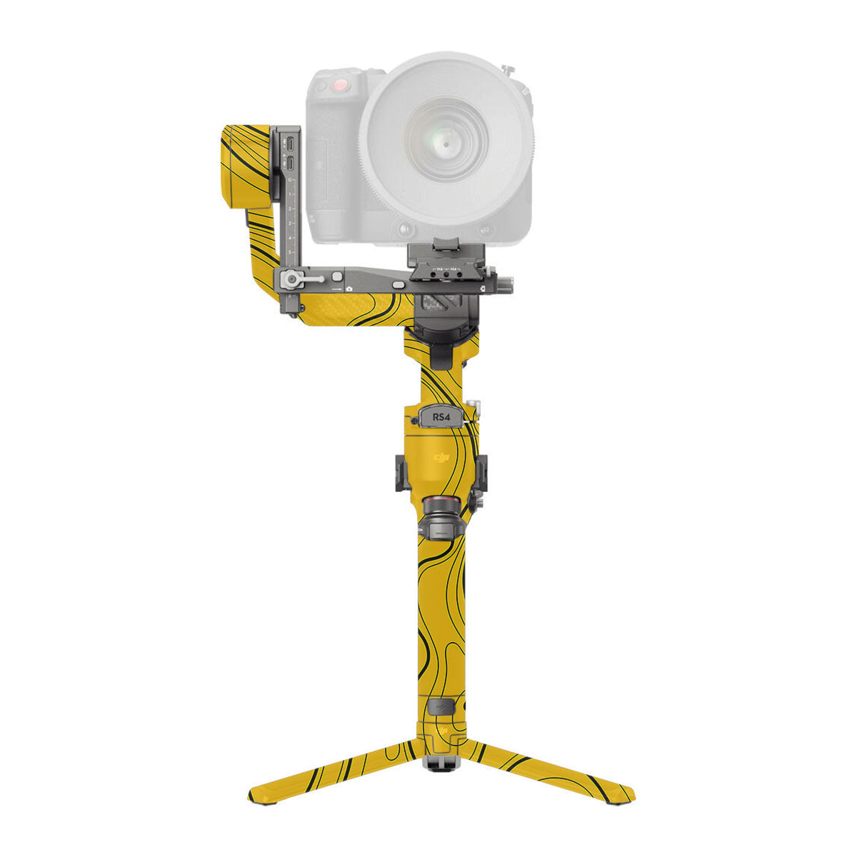Topographic Map Pattern DJI RS 4 Pro Gimbal Skin