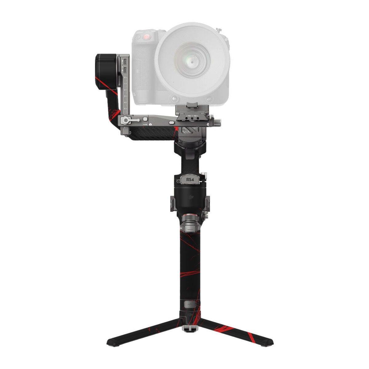 Red Neural Grid DJI RS 4 Pro Gimbal Skin