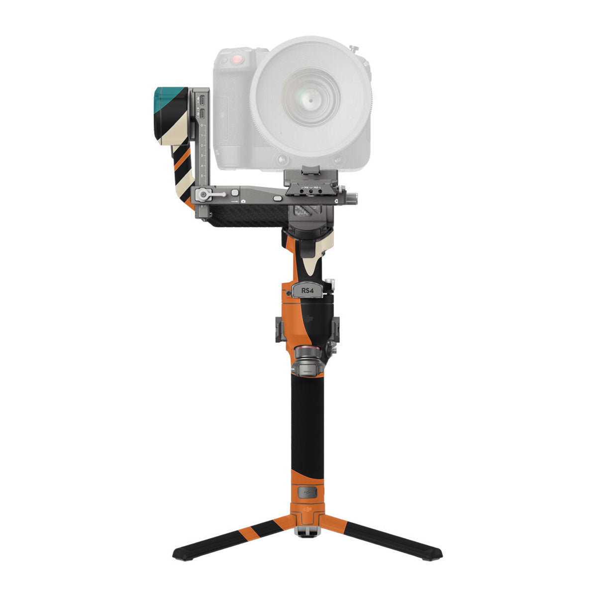 Mid-Century Abstract Swirl DJI RS 4 Pro Gimbal Skin