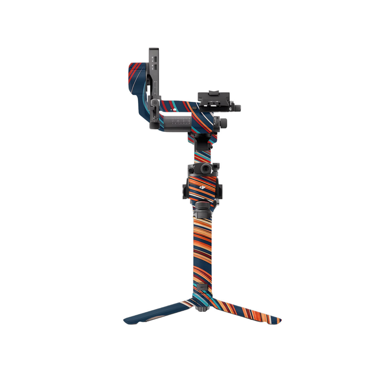 Retro Abstract Striped Swirl DJI RS 5 Gimbal Skin