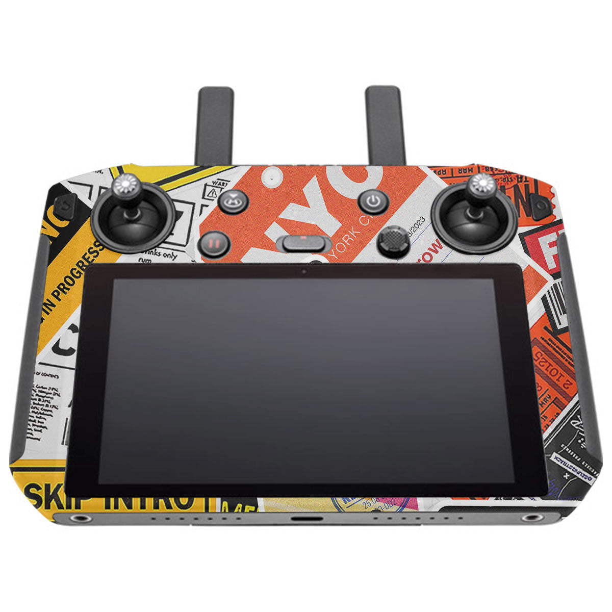 Tech Aesthetic Sticker Collage DJI Smart Remote Controller Skin
