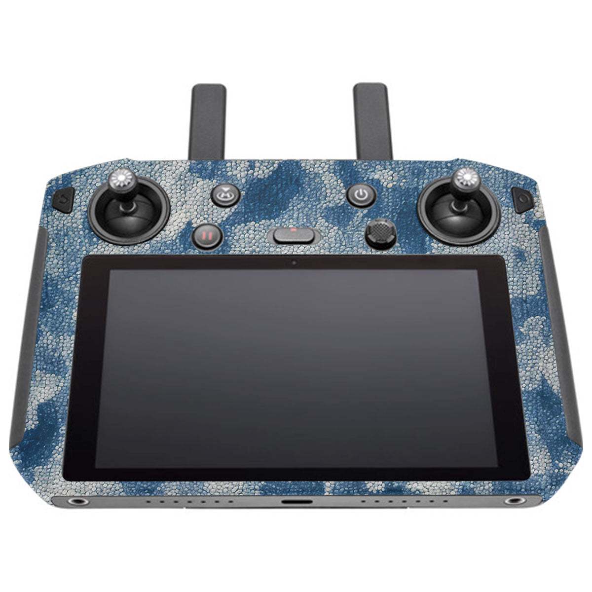 Blue Watercolor Fabric DJI Smart Remote Controller Skin