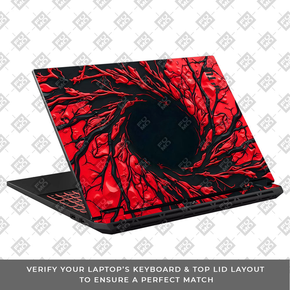 Spiderman Web Red Asus TUF Gaming A16 2025 3D Laptop Skin