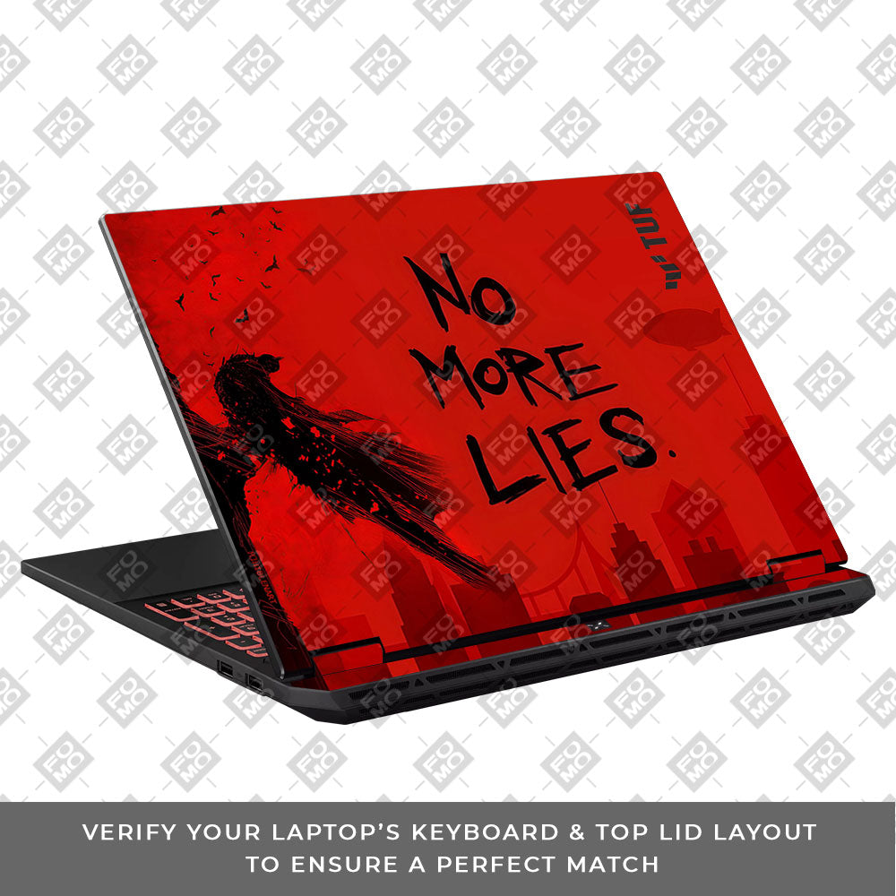 Batman No More Lies Asus TUF Gaming A16 2025 3D Laptop Skin