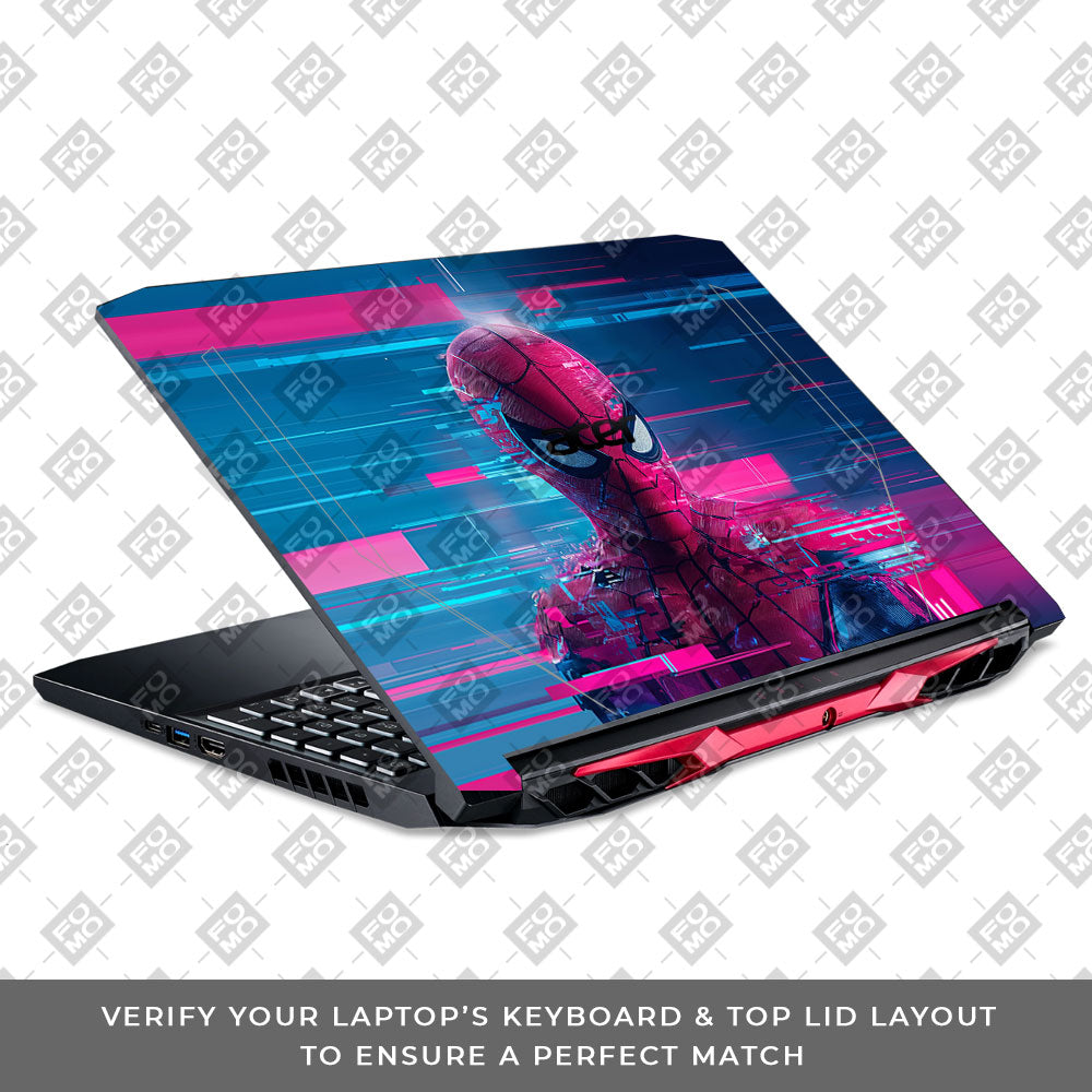 Glitch Spider Acer Nitro 5 AN515 44, 56 3D Laptop Skin
