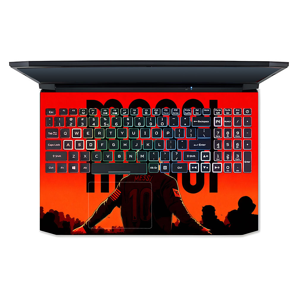 Messi Red Aura Acer Nitro 5 AN515 45, 55, 57 3D Laptop Skin