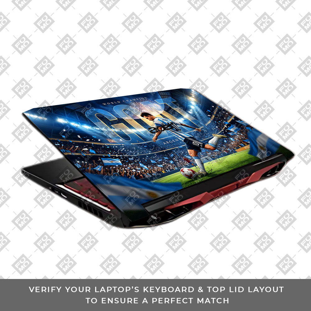 Messi World Champ Energy Acer Nitro 5 AN515 45, 55, 57 3D Laptop Skin