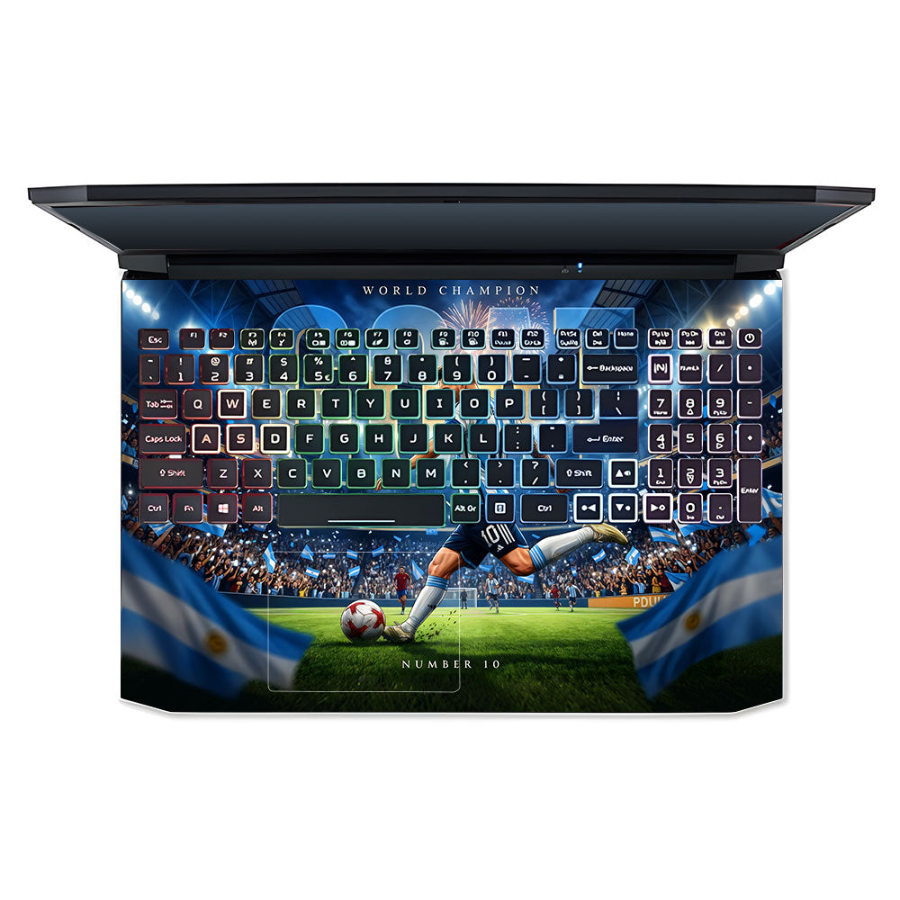 Messi World Champ Energy Acer Nitro 5 AN515 45, 55, 57 3D Laptop Skin