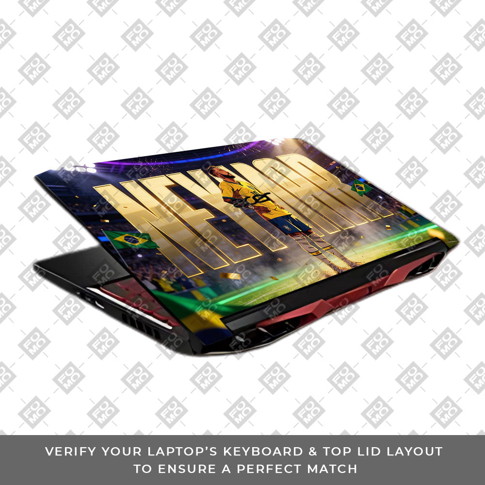 Neymar Golden Aura Acer Nitro 5 AN515 45, 55, 57 3D Laptop Skin