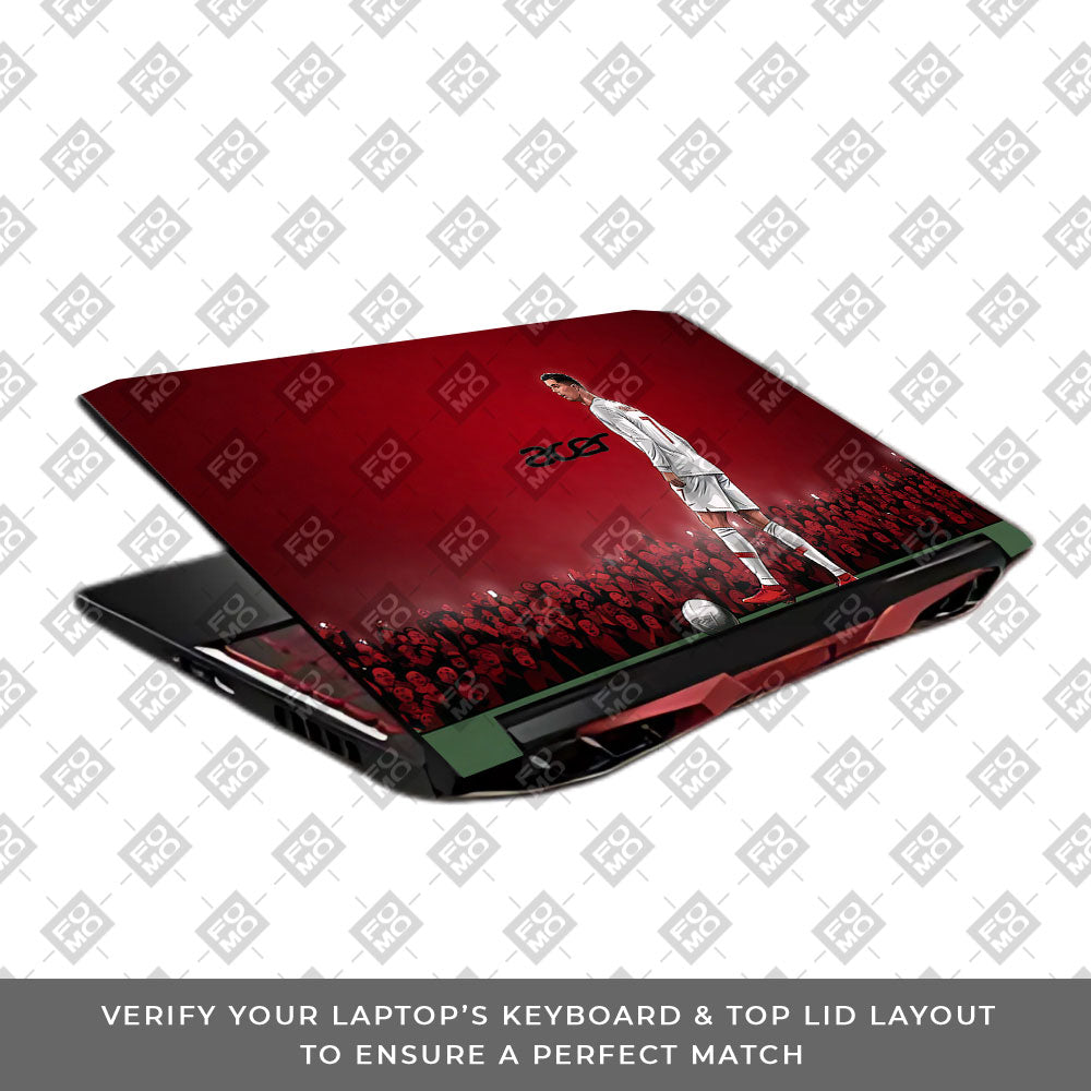 Ronaldo Cold Mode Acer Nitro 5 AN515 45, 55, 57 3D Laptop Skin