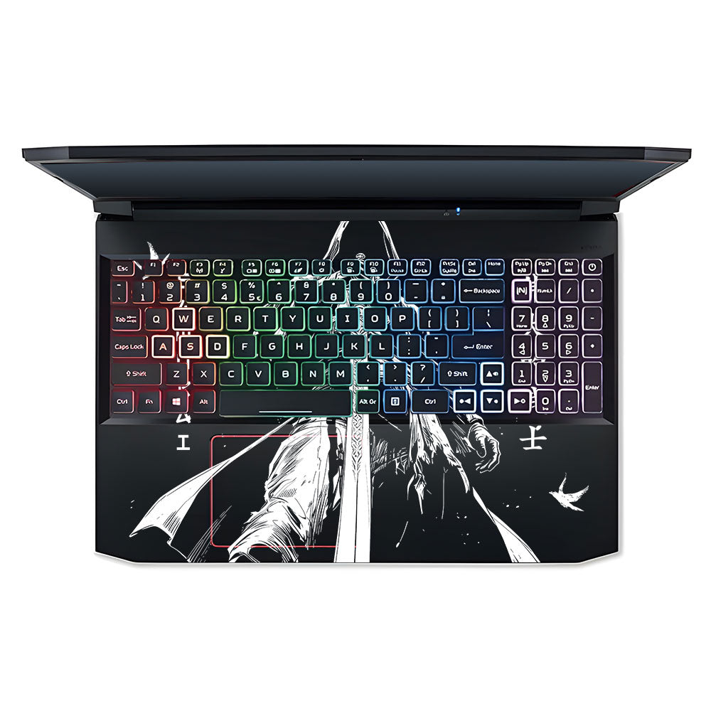 Transparent Ghost Samurai Acer Nitro 5 AN515 45, 55, 57 Laptop Skin