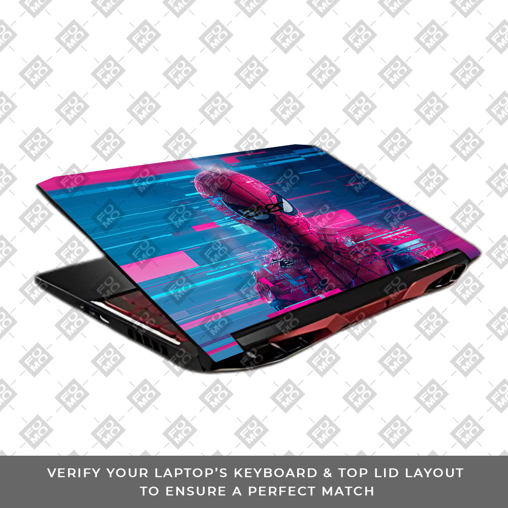 Glitch Spider Acer Nitro 5 AN515 45, 55, 57 3D Laptop Skin