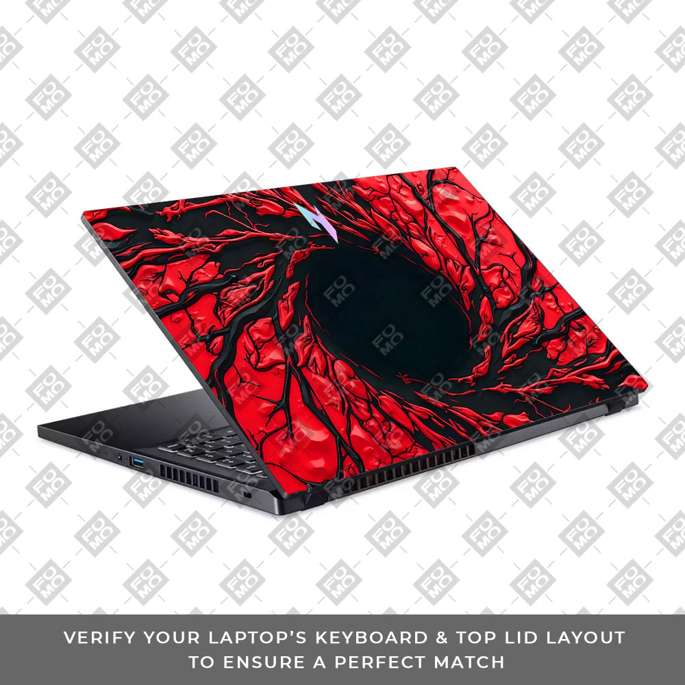 Spiderman Web Red Acer Nitro V ANV15 51 55CA 3D Laptop Skin
