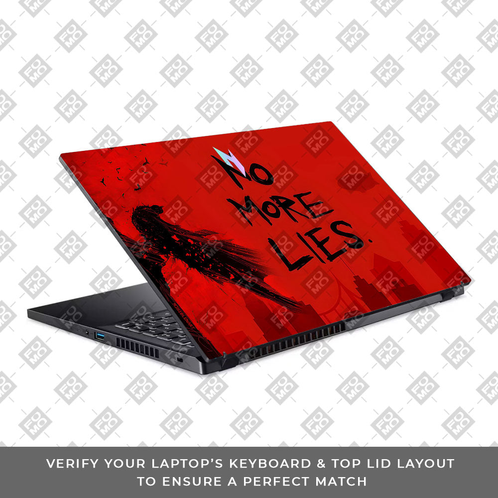 Batman No More Lies Acer Nitro V ANV15 51 55CA 3D Laptop Skin