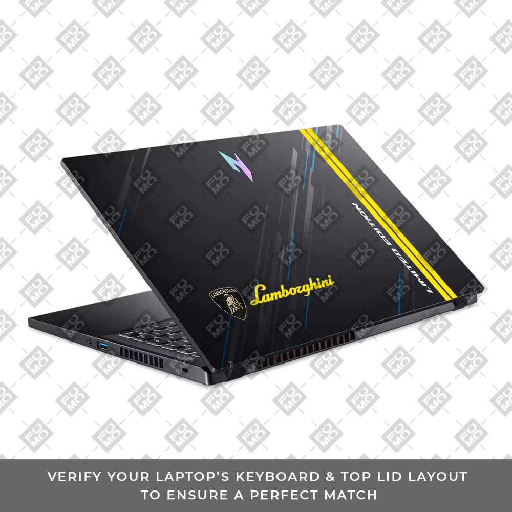 Transparent Lamborghini Limited Edition Acer Nitro V ANV15 51 55CA Laptop Skin