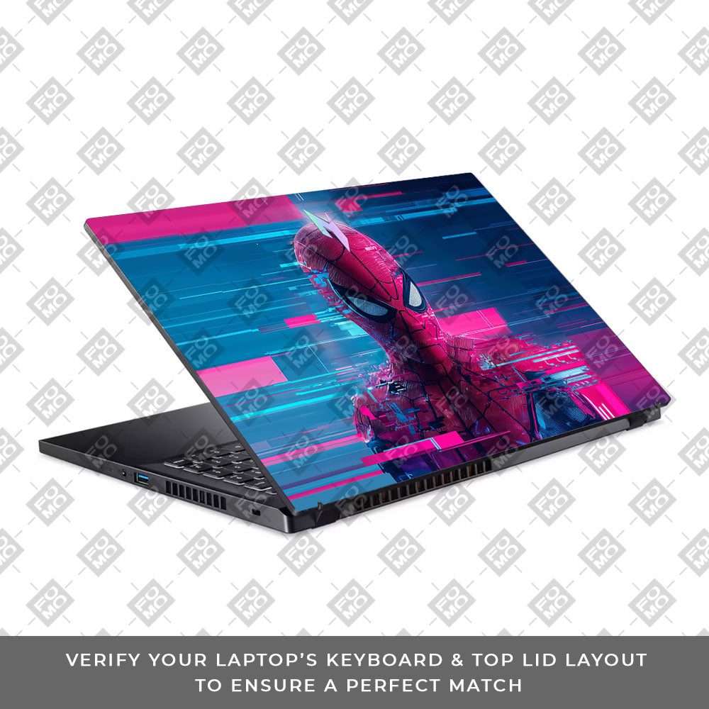 Glitch Spider Acer Nitro V ANV15 51 55CA 3D Laptop Skin