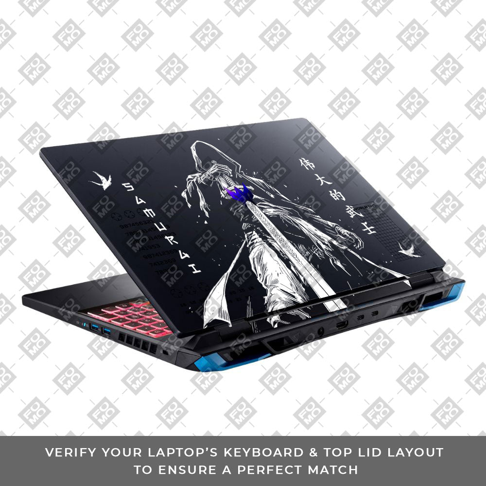Transparent Ghost Samurai Acer Predator Helios Neo 16 N22Q22B Laptop Skin