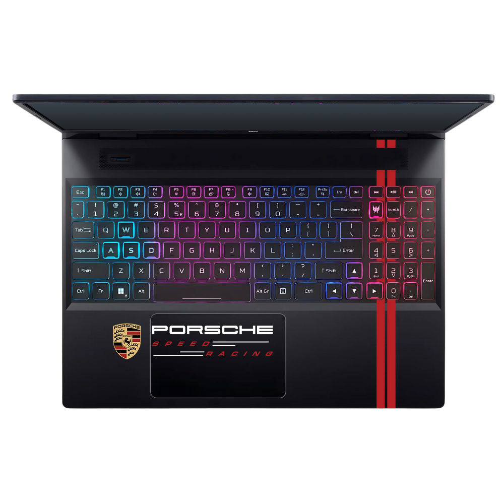 Transparent Porsche Motorsport Graphic Acer Predator Helios Neo 16 N22Q22B Laptop Skin
