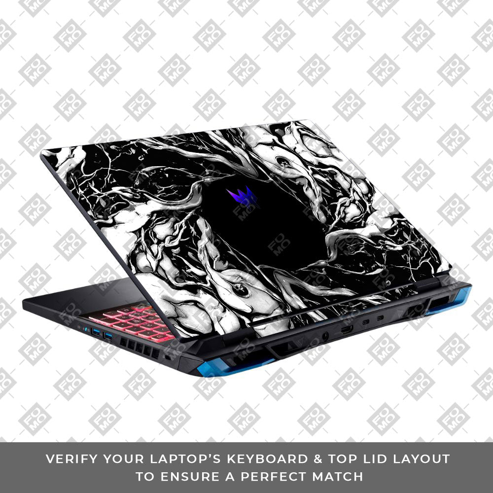 Spiderman Web Black Acer Predator Helios Neo 16 N22Q22B 3D Laptop Skin