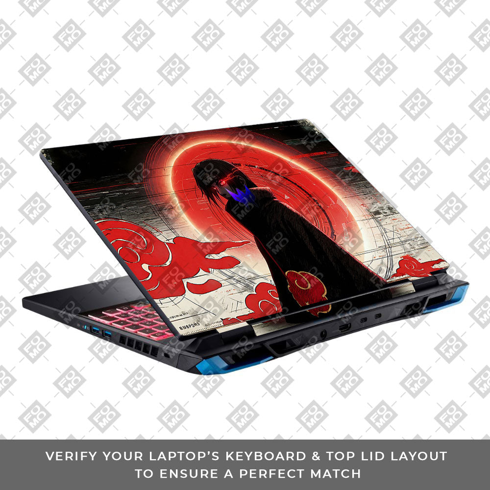 Itachi Uchiha Mark of the Akatsuki Acer Predator Helios Neo 16 N22Q22B 3D Laptop Skin