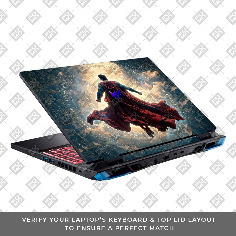 Superman Flying Beyond the Cosmos Acer Predator Helios Neo 16 N22Q22B 3D Laptop Skin