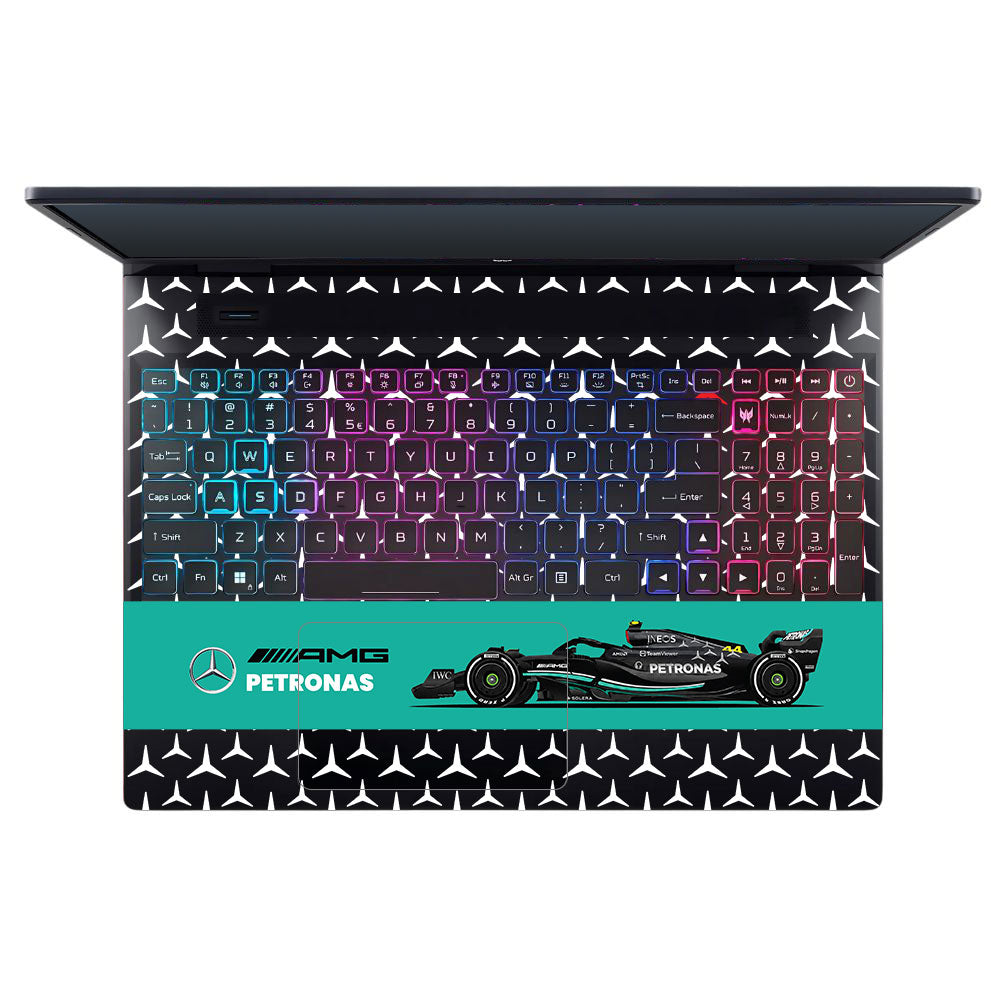 Transparent Mercedes AMG F1 Acer Predator Helios Neo 16 N22Q22B Laptop Skin