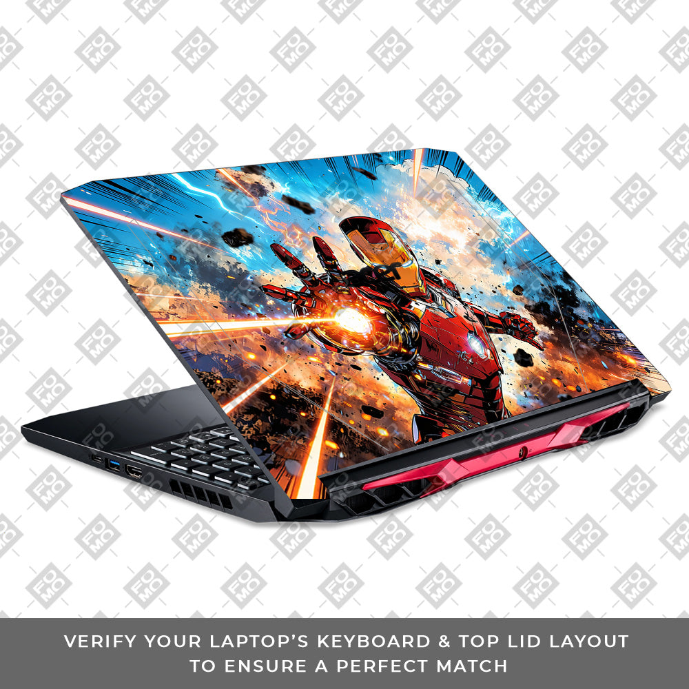 Iron Impact The Arc Reactor Acer Nitro 5 AN515 44, 56 Laptop Skin