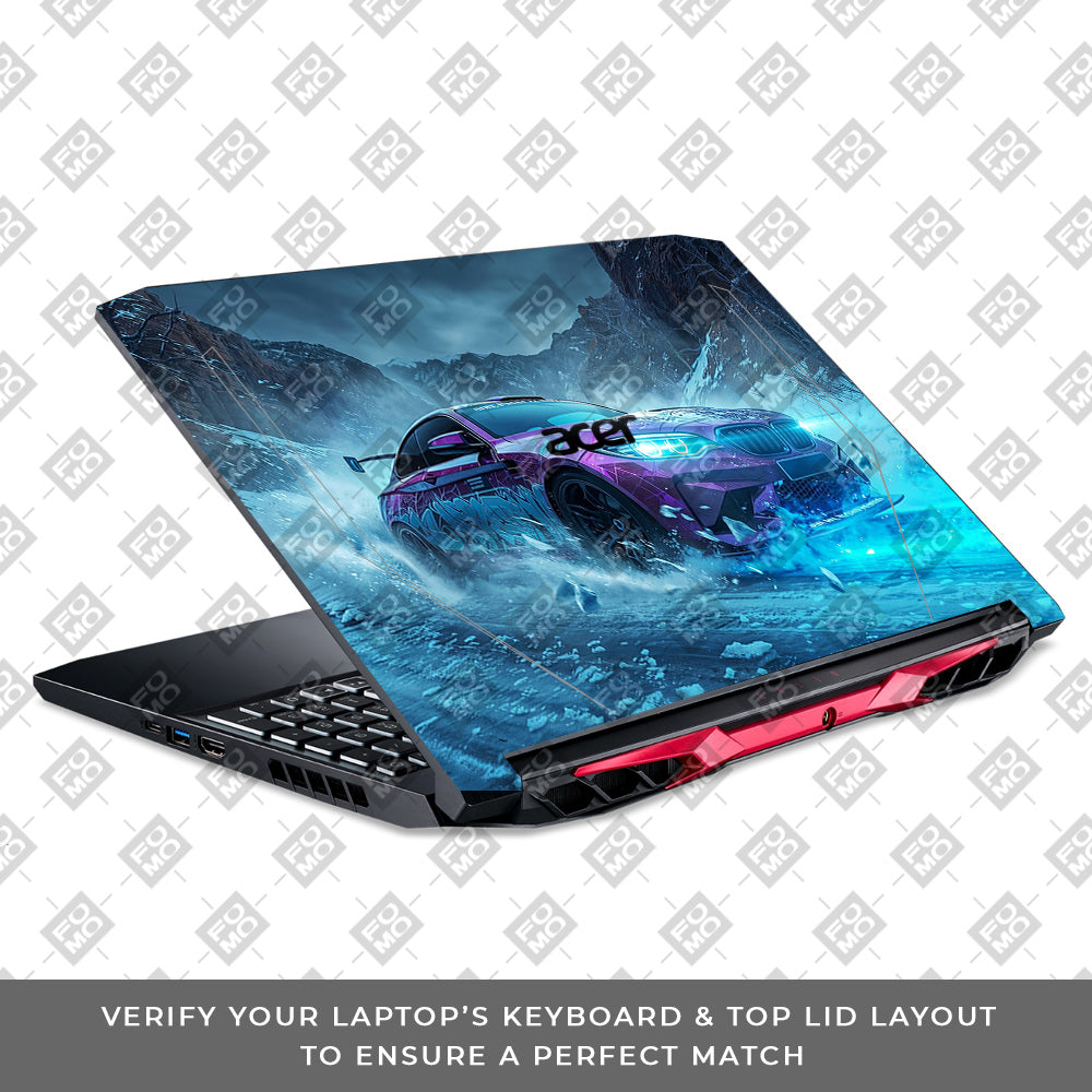 BMW Neon Drift Acer Nitro 5 AN515 44, 56 Laptop Skin