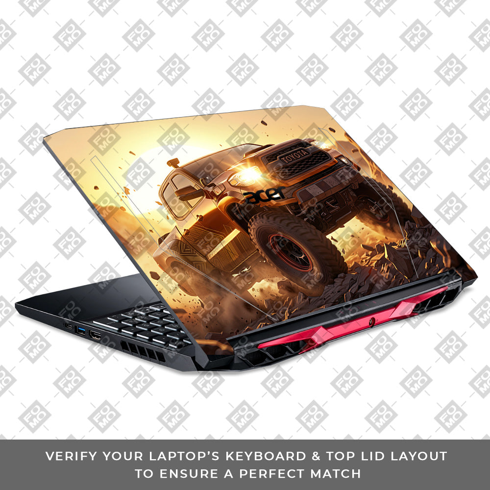 Toyota Off Road Beast Acer Nitro 5 AN515 44, 56 Laptop Skin