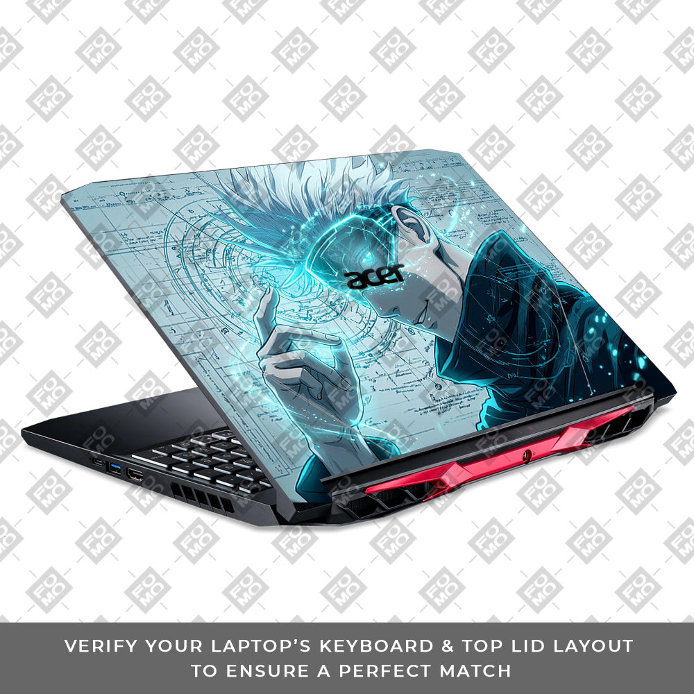 Gojo Satoru Power Acer Nitro 5 AN515 44, 56 Laptop Skin
