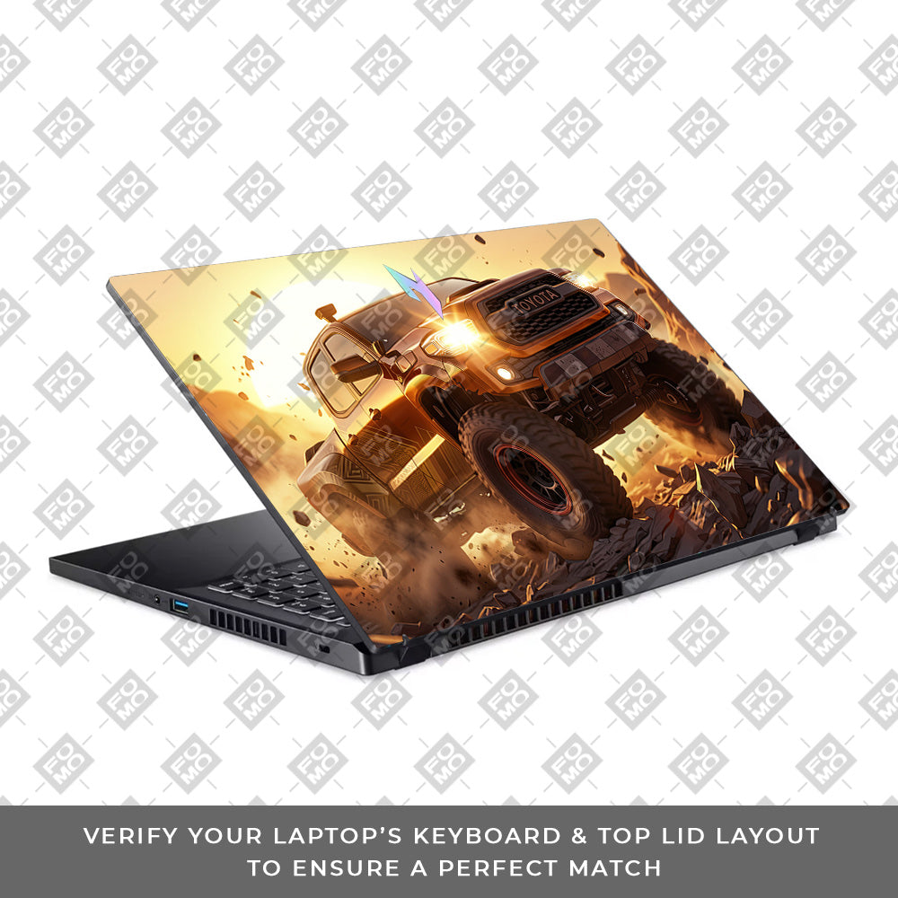 Toyota Off Road Beast Acer Nitro V ANV15 51 55CA Laptop Skin