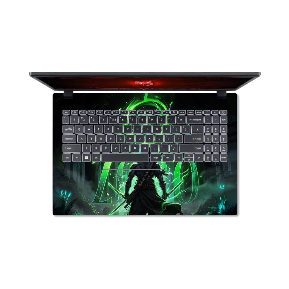 Zoro Green Aura Acer Nitro V ANV15 51 55CA Laptop Skin