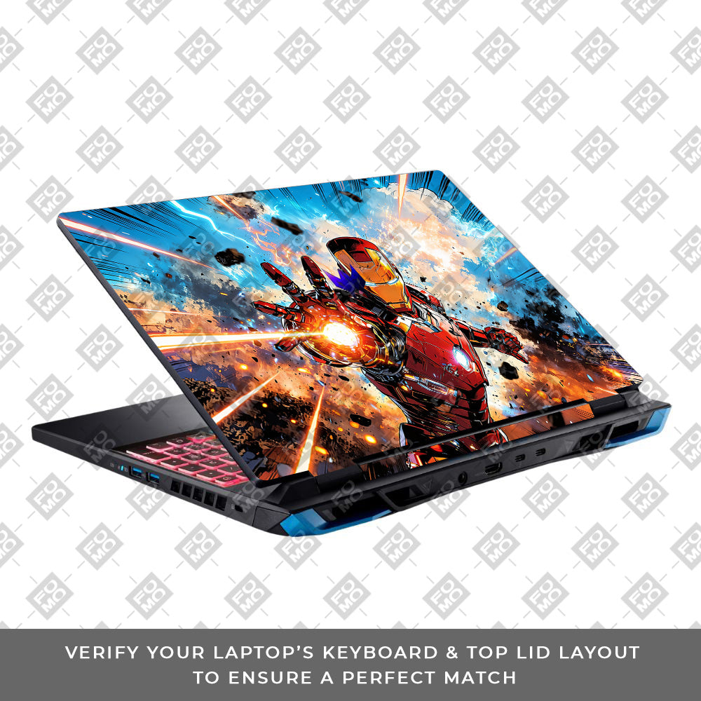 Iron Impact The Arc Reactor Acer Predator Helios Neo 16 N22Q22B Laptop Skin