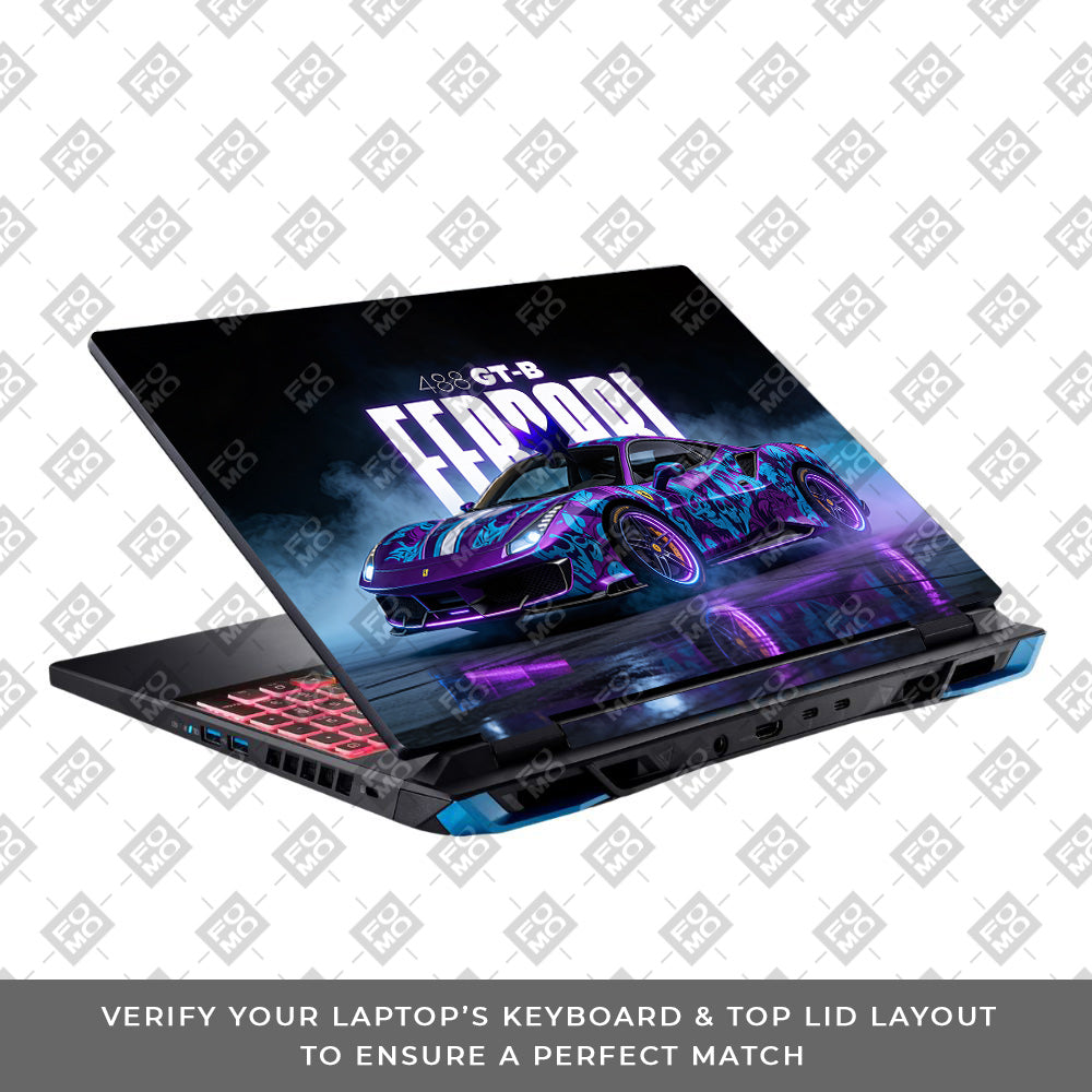 Psycho Drive Ferrari 488 Acer Predator Helios Neo 16 N22Q22B Laptop Skin