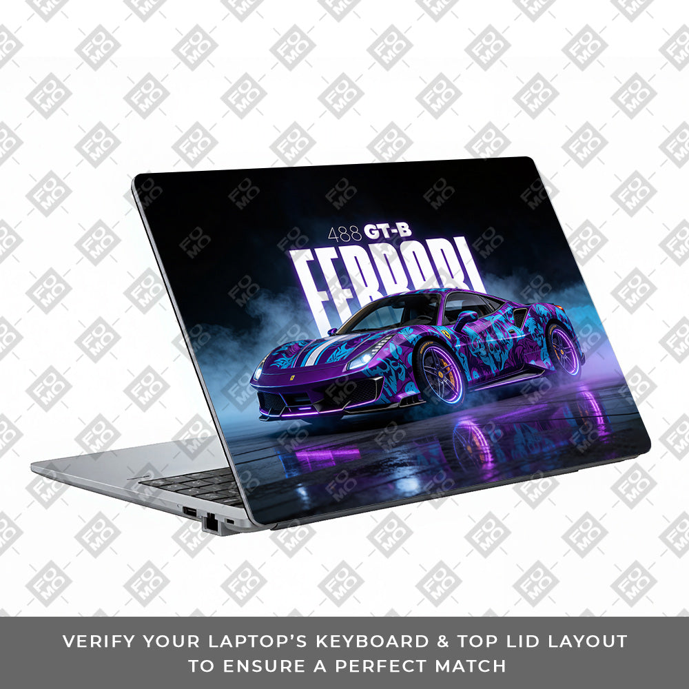 Psycho Drive Ferrari 488 Asus ExpertBook P1503 Laptop Skin