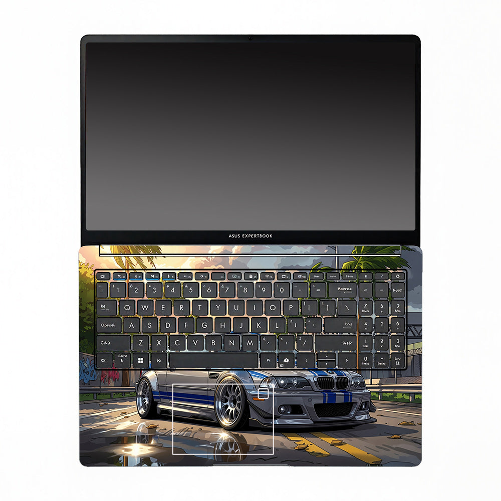 Street Icon BMW E46 Drift Legend Asus ExpertBook P1503 Laptop Skin