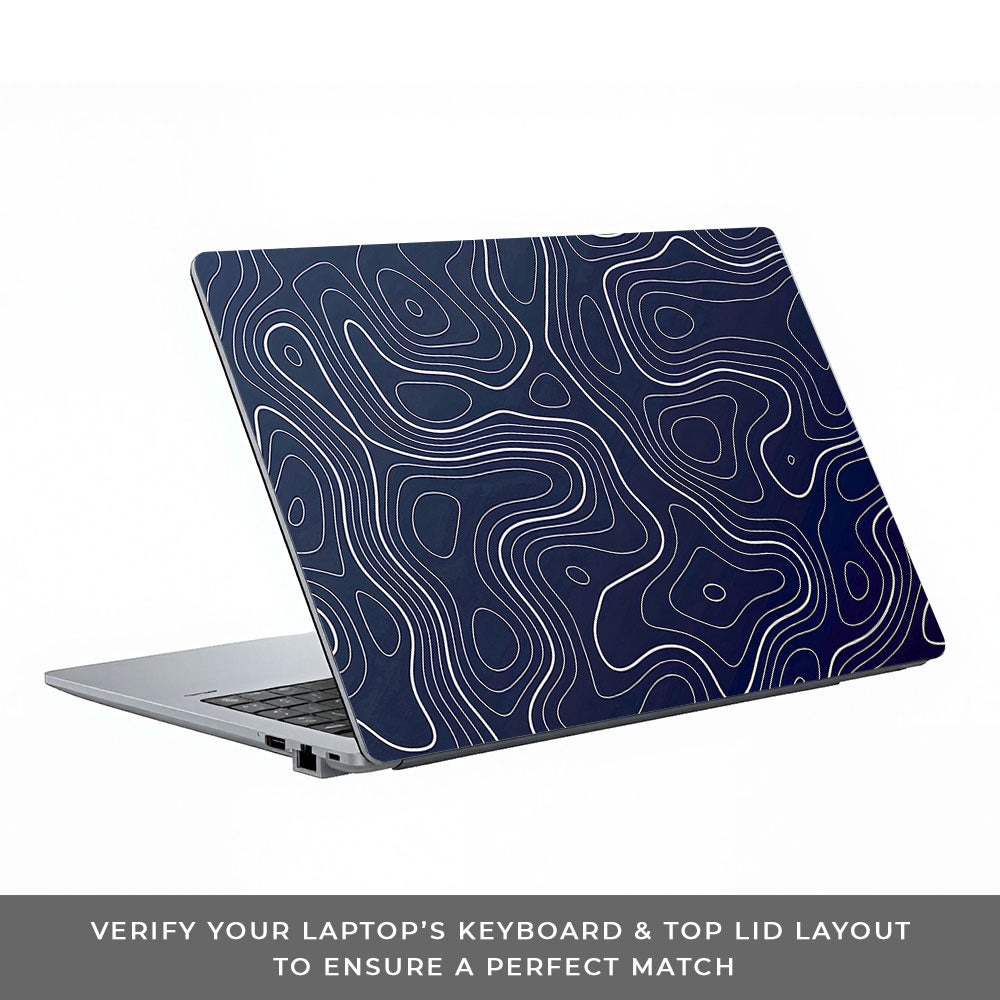 Fluid Lines Design Asus ExpertBook P1503 3D Laptop Skin